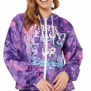 Pink Floyd tye dyed purple windbreaker xl